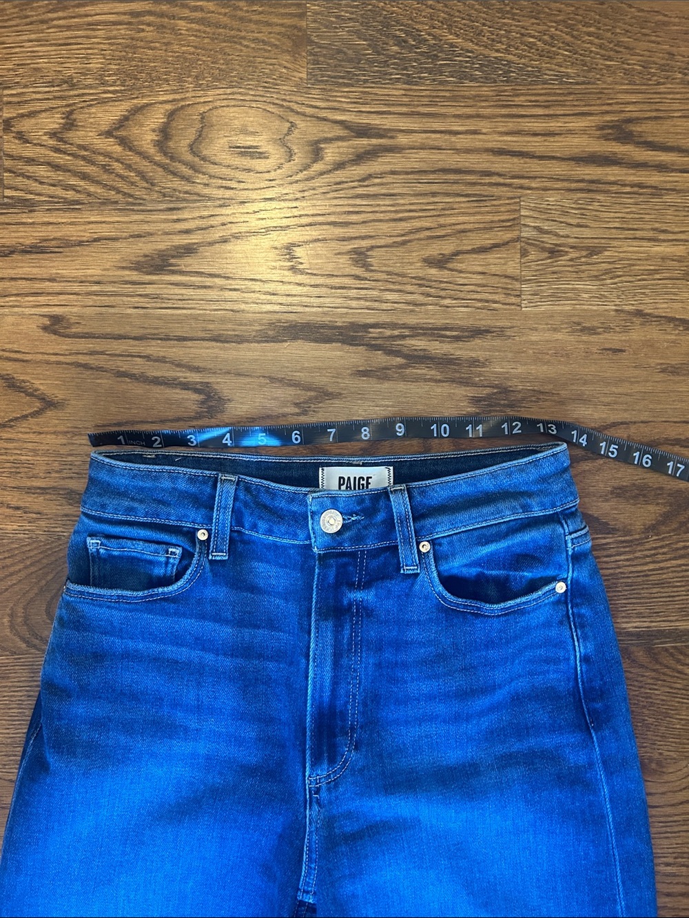NWOT PAIGE Anessa Wide Leg Jean in Arpeggio 27x31 - Picture 8 of 9